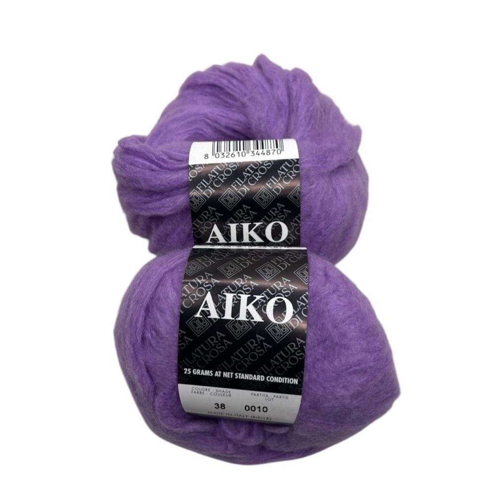 Aiko Cashmere Soft Purple Yarn Bundle of 2